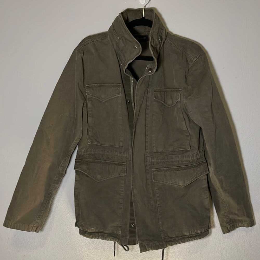 Madewell men small canvas olive green field jacket